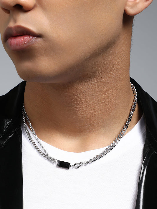 The Daily Pendant Necklace - Metallic Silver