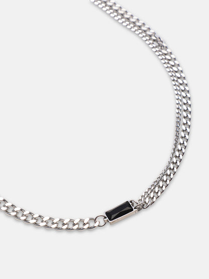 The Daily Pendant Necklace - Metallic Silver