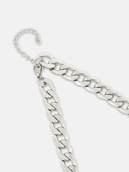 The Intera Chain Necklace - Metallic Silver