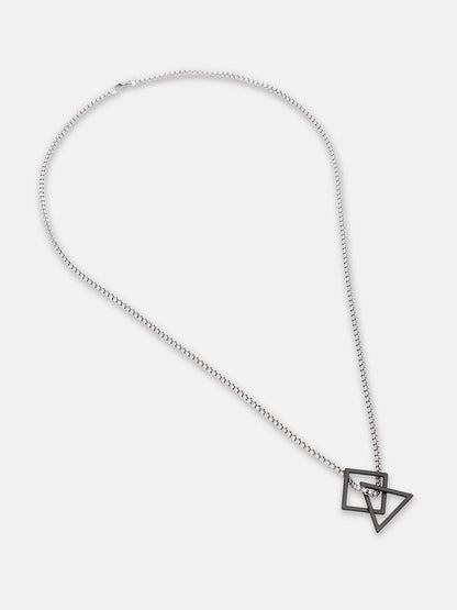 The Quad Pendant Necklace - Midnight Black