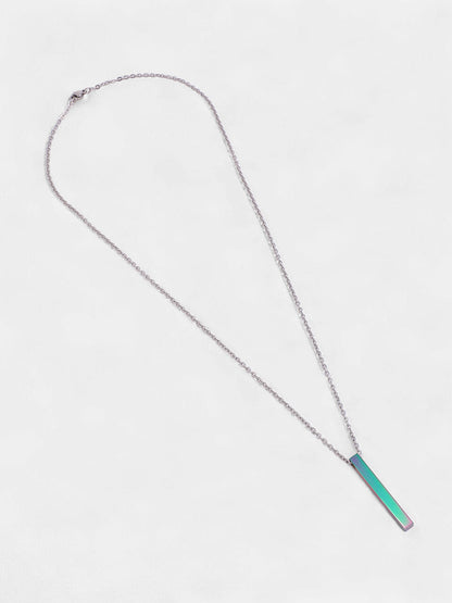 The Monolith Pendant Necklace - Sea Green