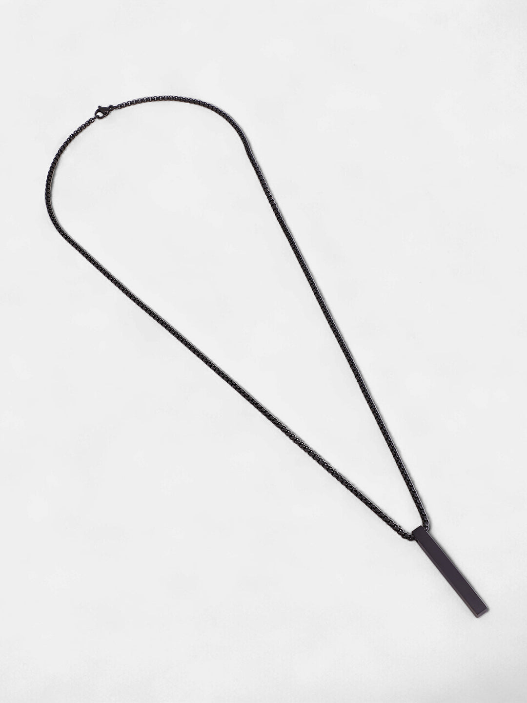 The Monolith Pendant Necklace - Onyx Black