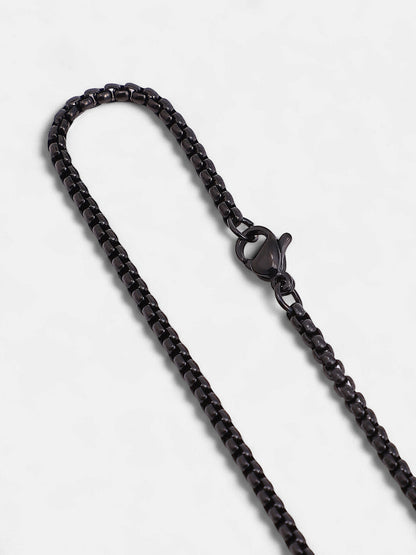 The Monolith Pendant Necklace - Onyx Black