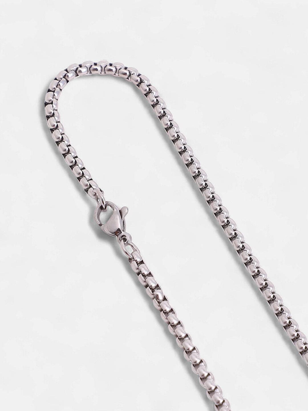 The Tincan Pendant Necklace - Metallic Silver