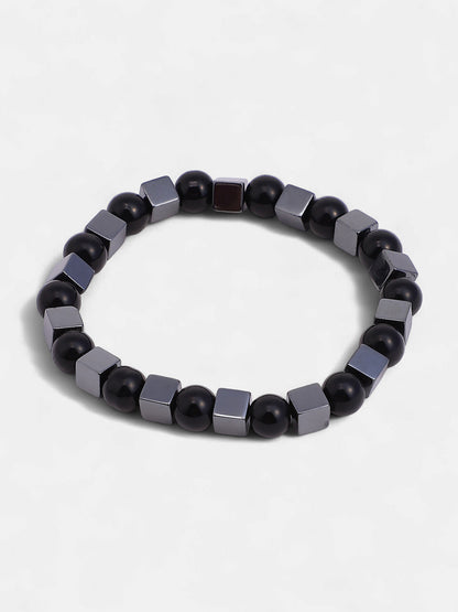 The Bijou Round Watch With Beaded Bracelet Combo