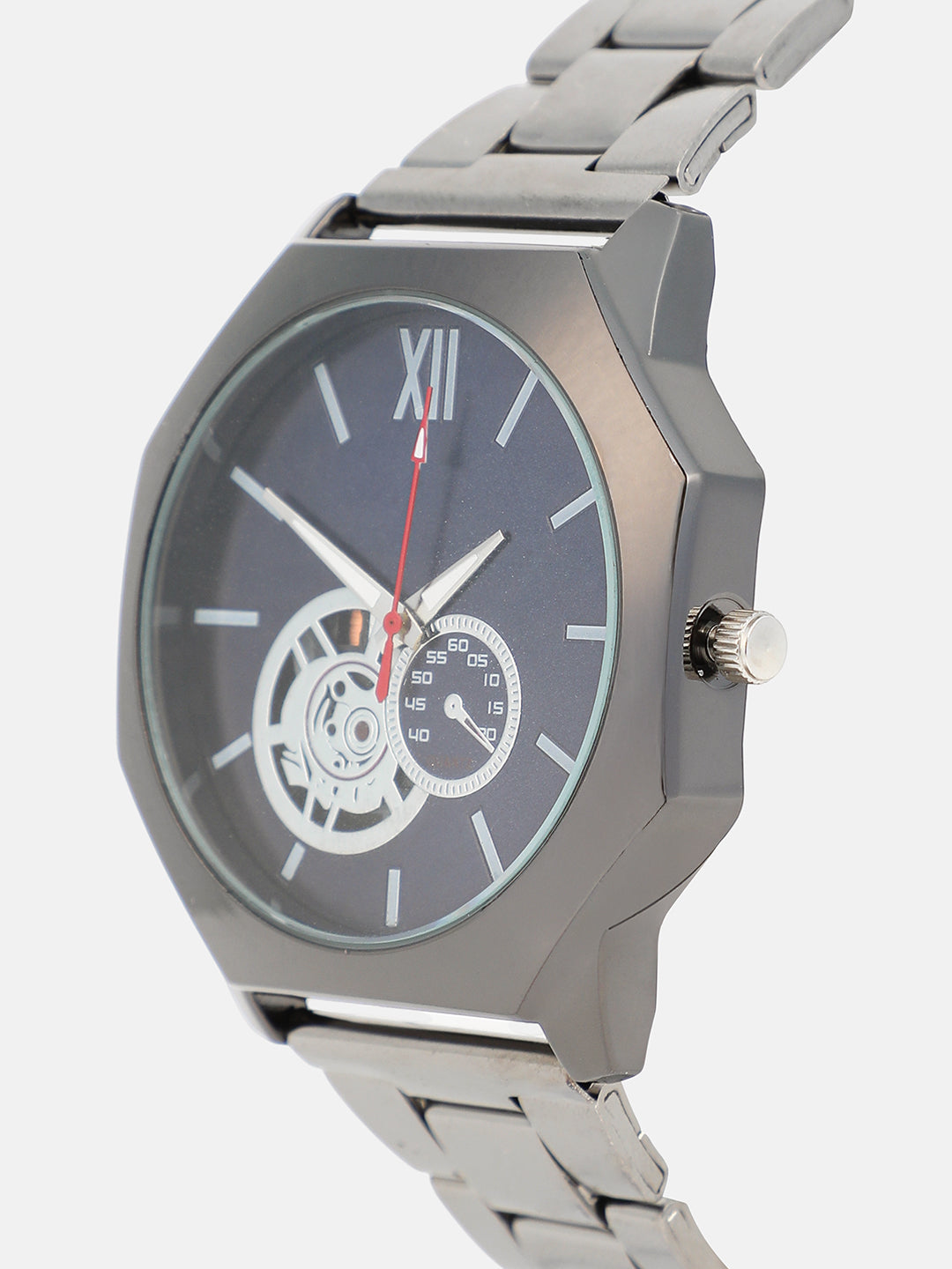 The Formula Chain Round Watch With Wrap Bracelet Combo