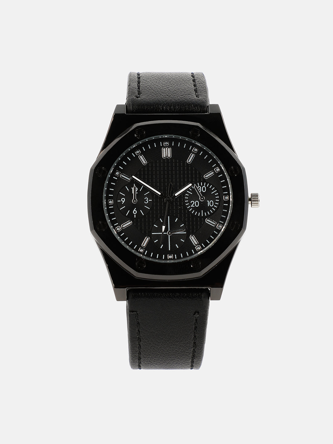 The Drifter's Compass Round Watch With Cuff Bracelet Combo