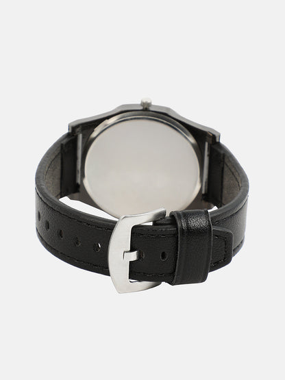 The Drifter's Compass Round Watch With Cuff Bracelet Combo