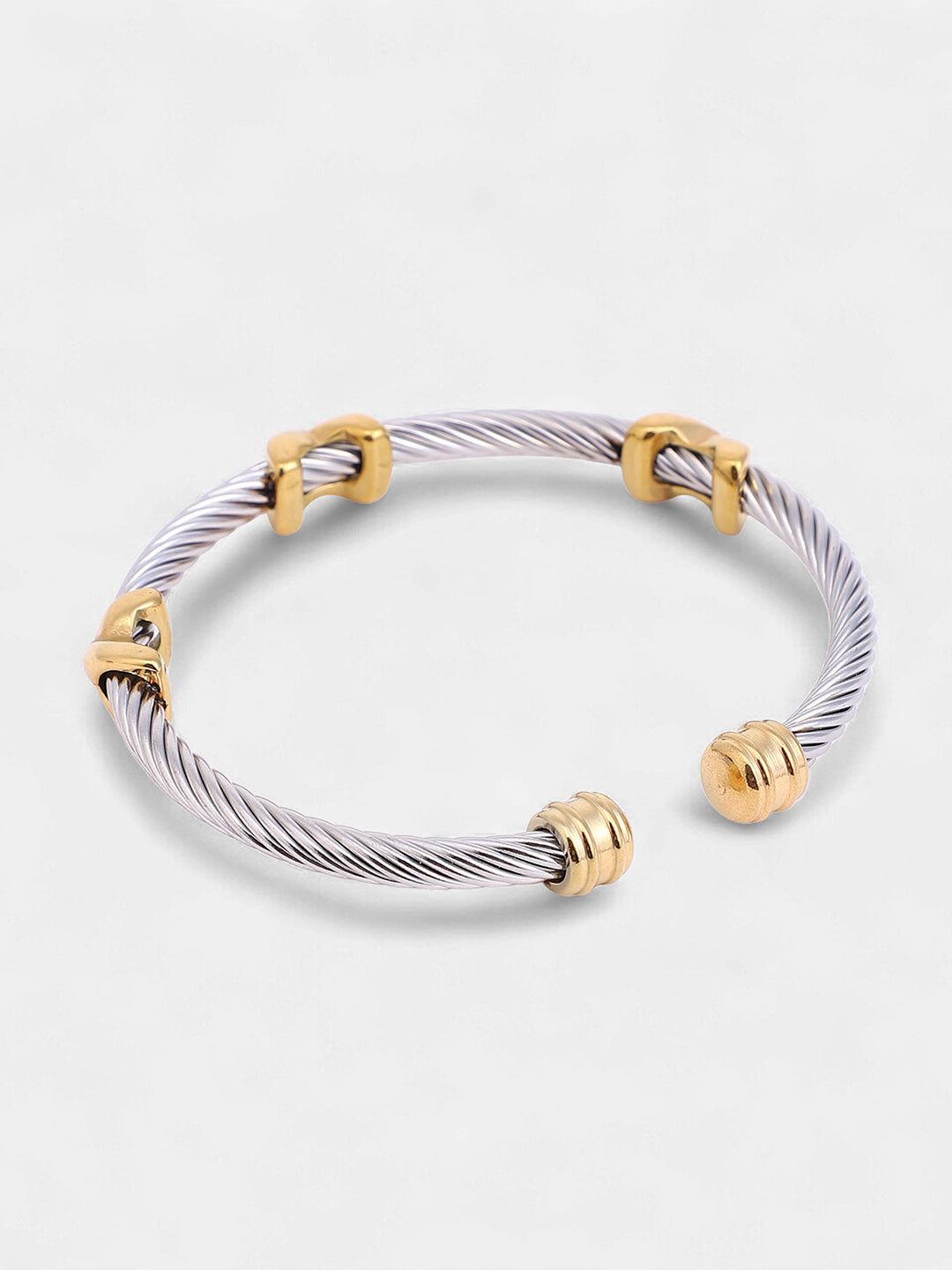 The Peregron Round Watch With Cuff Bracelet Combo