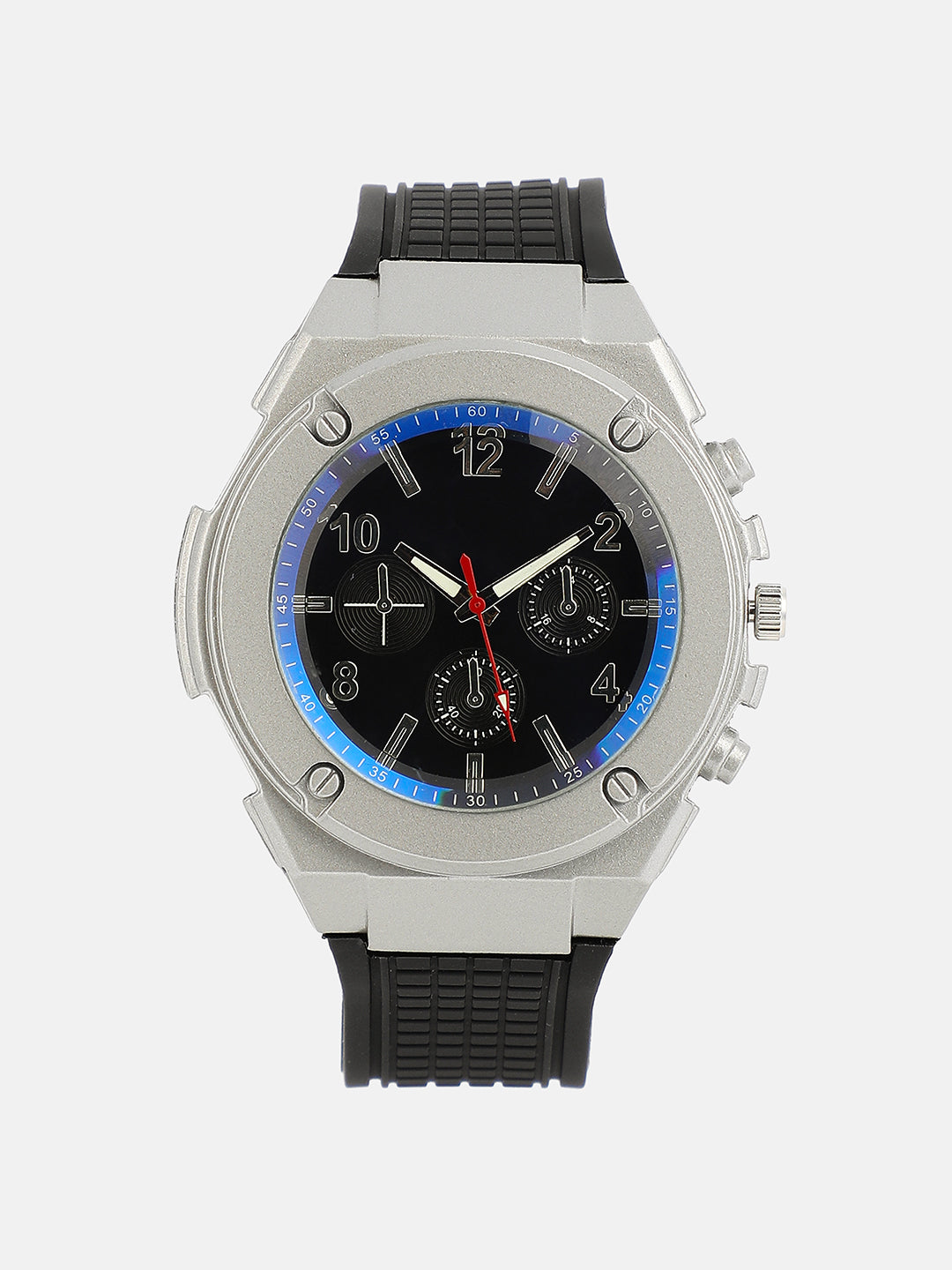 The Nomadé Four-Dial Round Watch With Chain Bracelet Combo