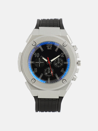 The Nomadé Four-Dial Round Watch With Chain Bracelet Combo