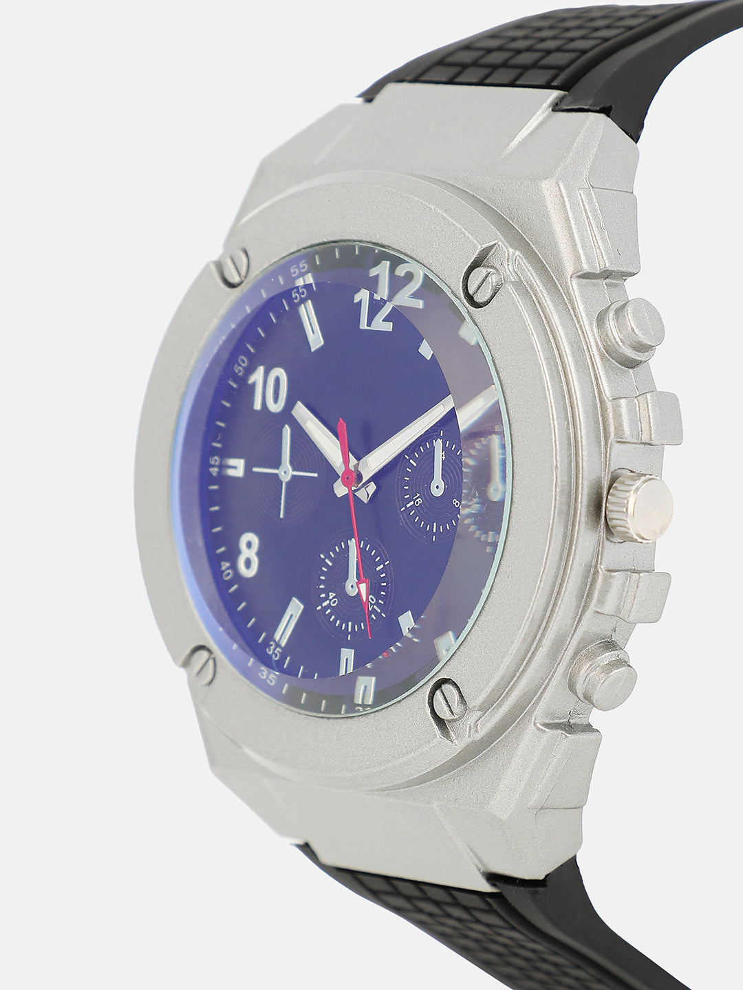 The Nomadé Four-Dial Round Watch With Chain Bracelet Combo