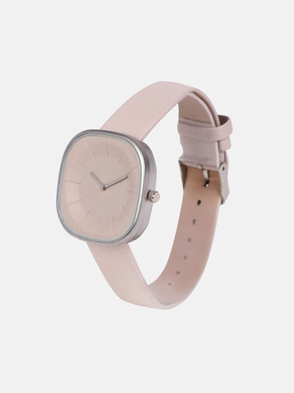 The Off-Duty Cushion Watch With Beaded Bracelet Combo