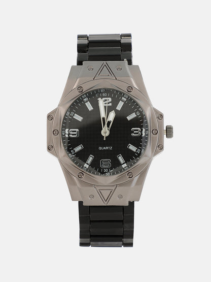 The Torque Driftor Round Watch With Leather Bracelet Combo