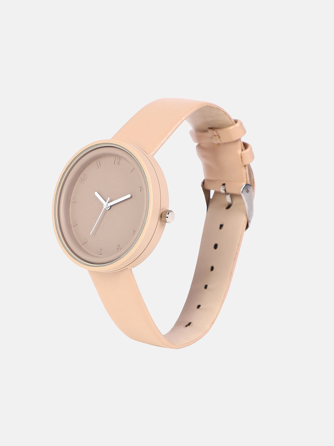 The Off-Duty Round Watch With Beaded Bracelet Combo