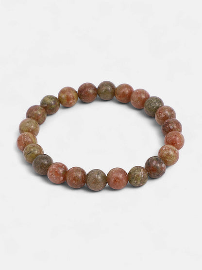 The Off-Duty Round Watch With Beaded Bracelet Combo