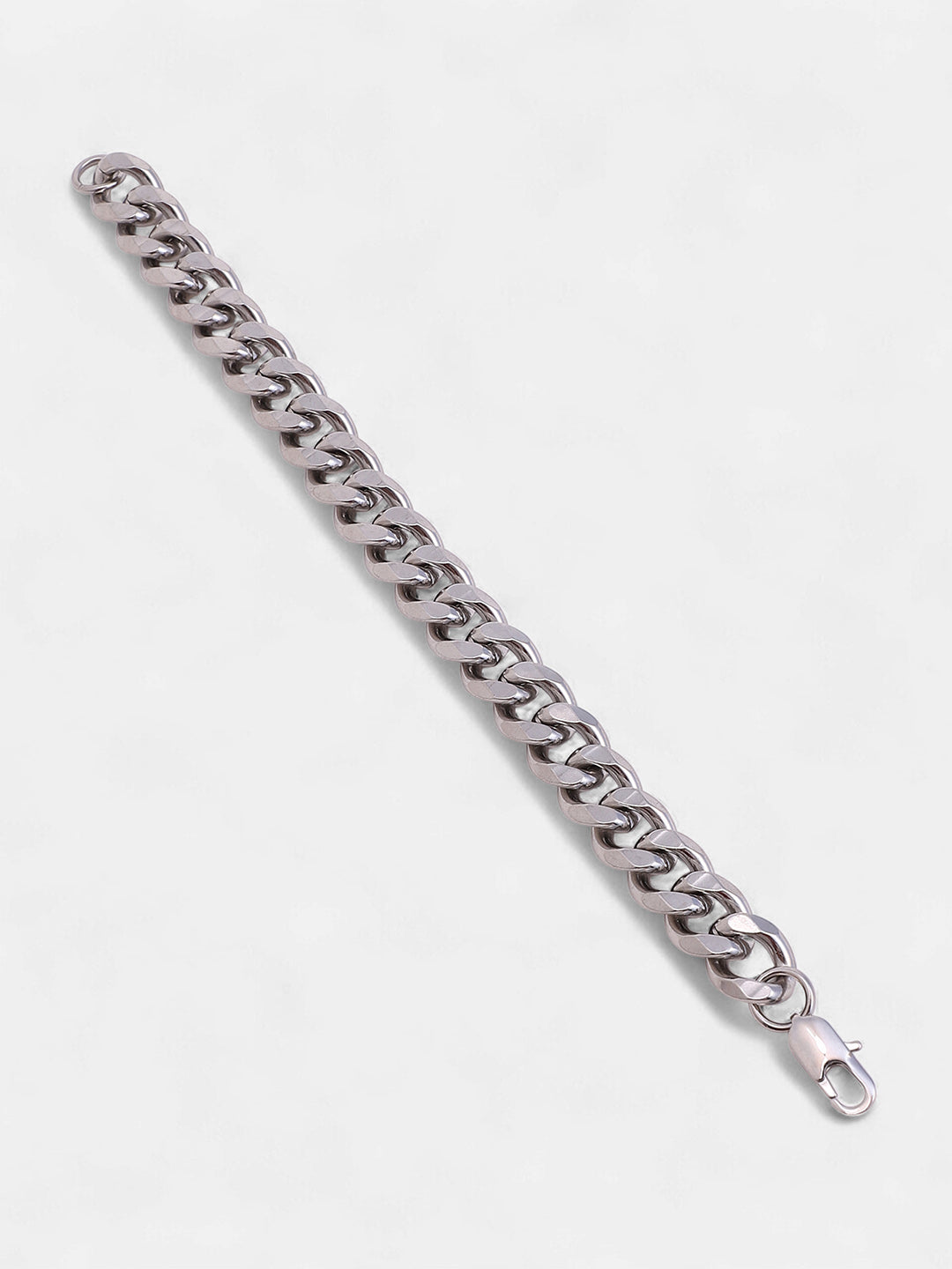 The Ribbed Round Watch With Chain Bracelet Combo