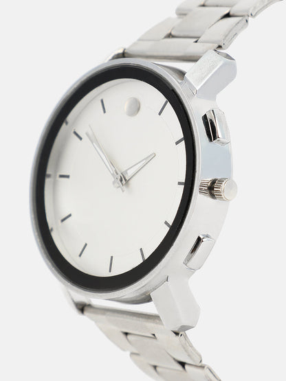 The Bijou Round Watch With Chain Bracelet Combo