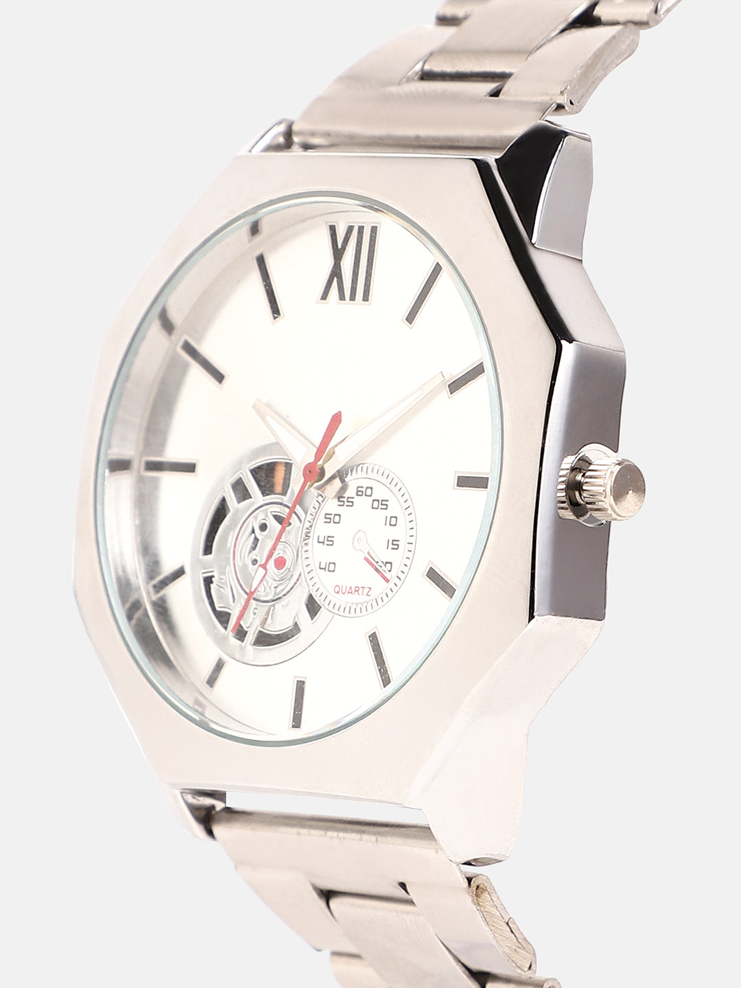 The Formula Chain Round Watch With Chain Bracelet Combo