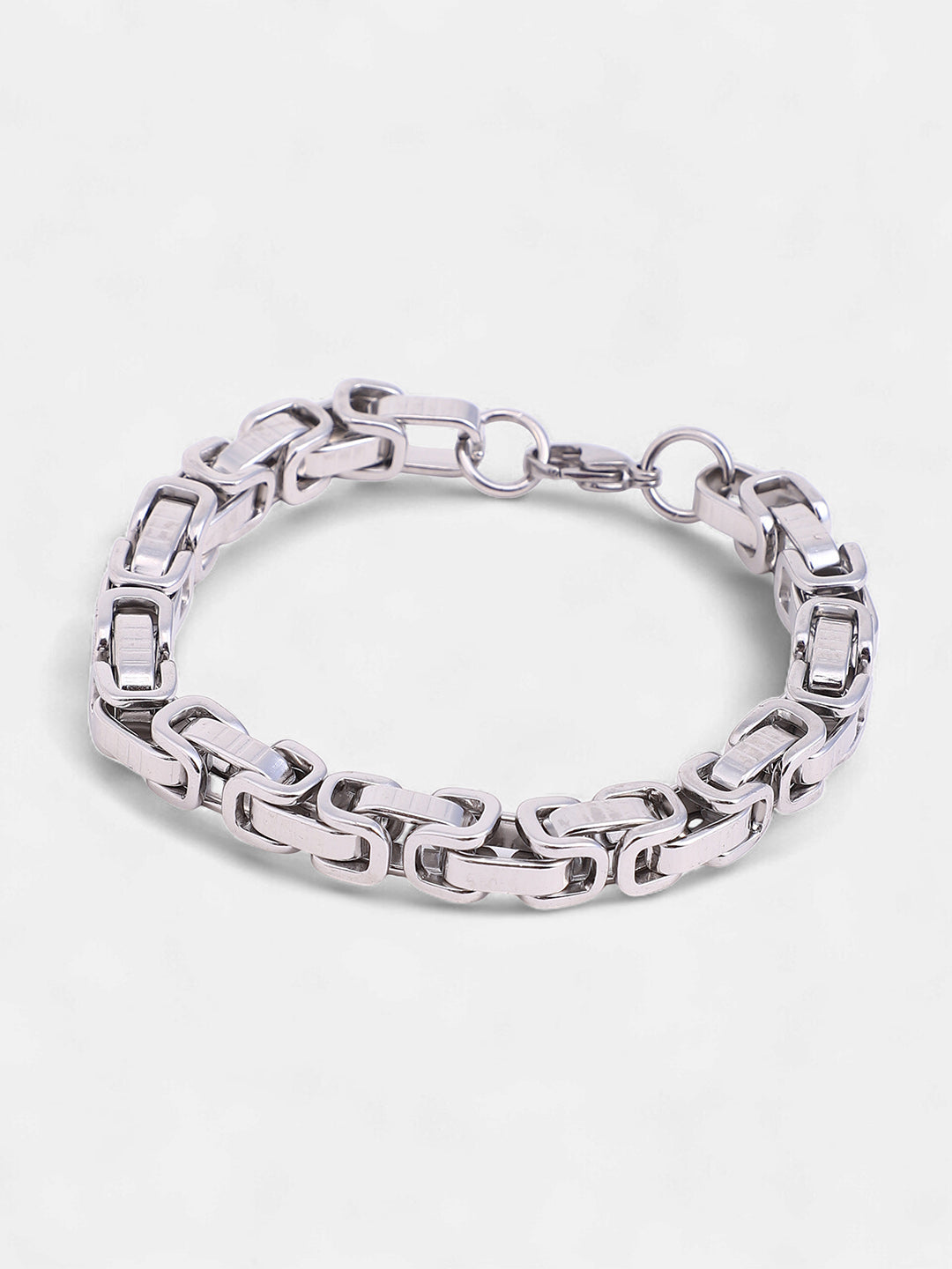 The Ribbed Round Watch With Chain Bracelet Combo