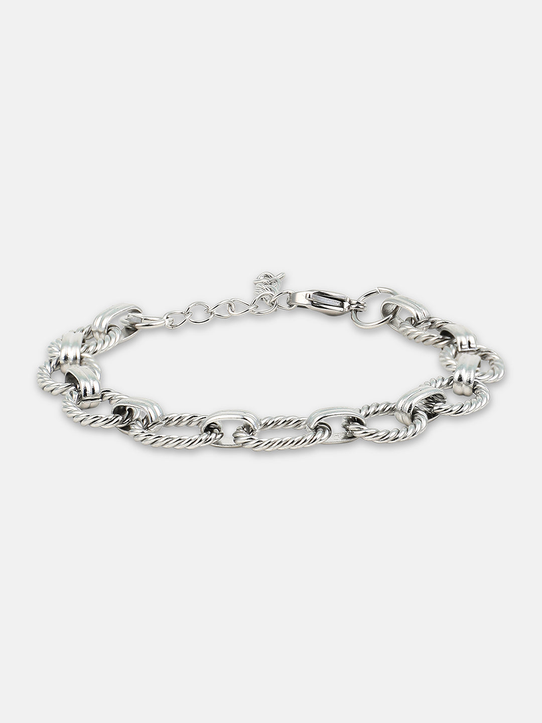 The Ribbed Four-Dial Round Watch With Link Bracelet Combo