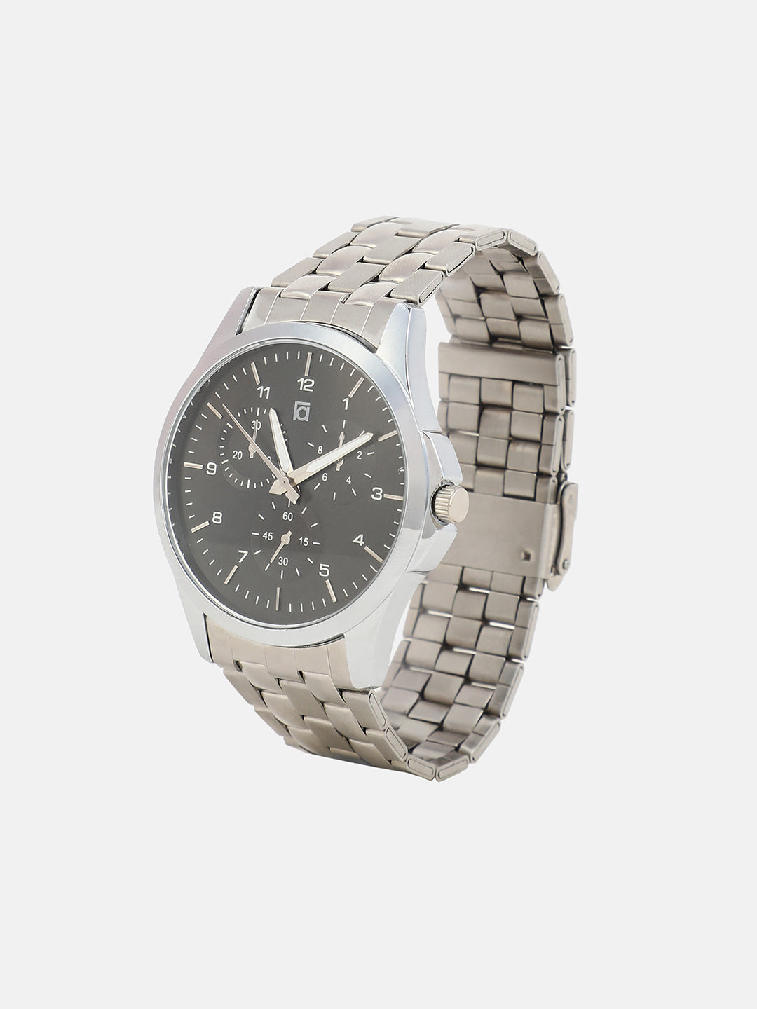 The Grind Four-Dial Round Watch With Link Bracelet Combo