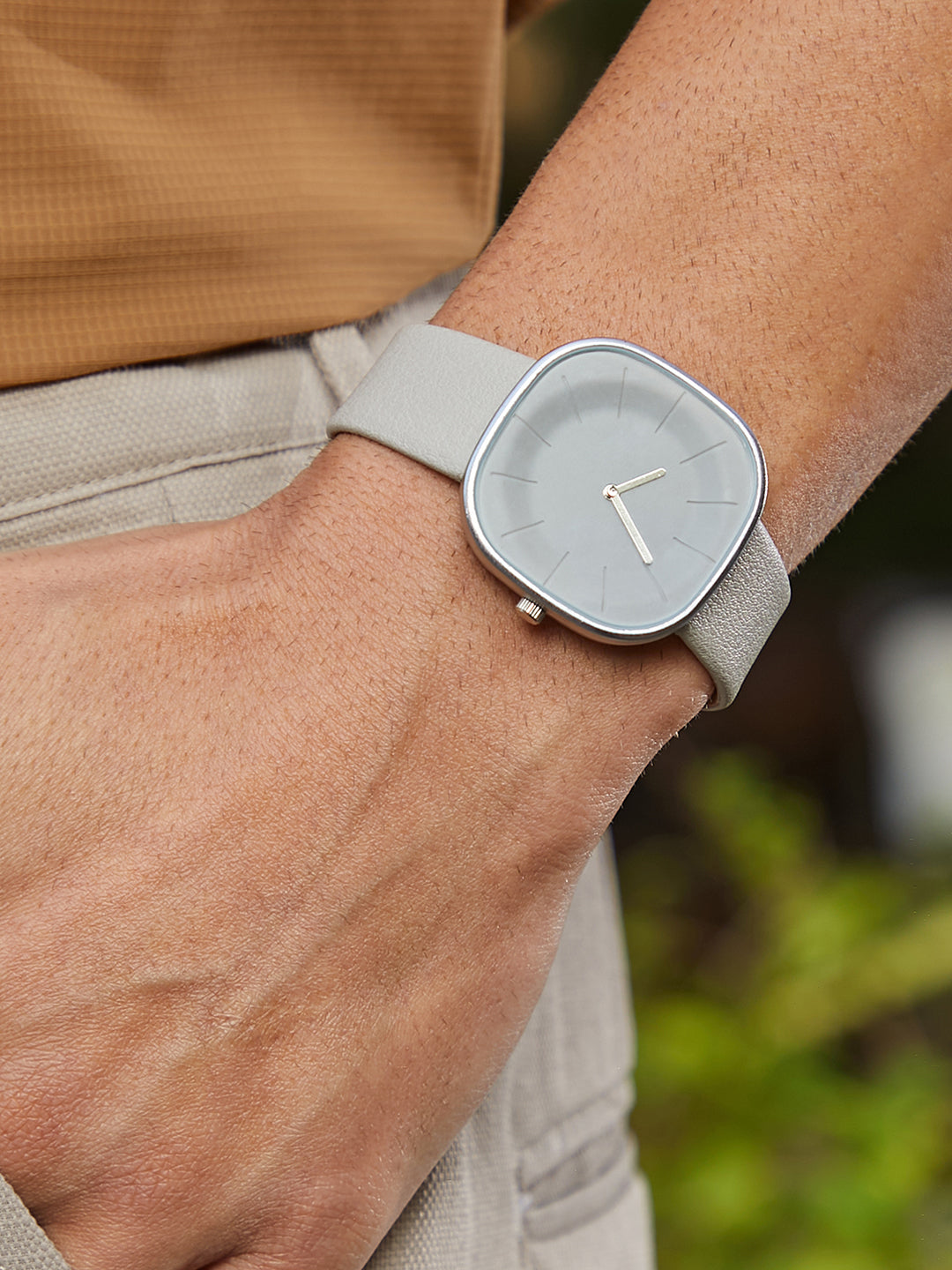 The Off-Duty Cushion Watch - Ivory White