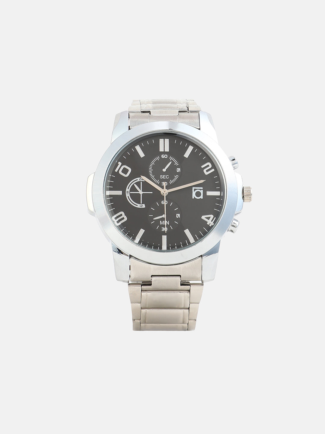 The Explorer's Round Watch - Metallic Silver