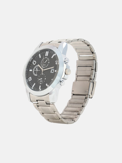 The Explorer's Round Watch - Metallic Silver