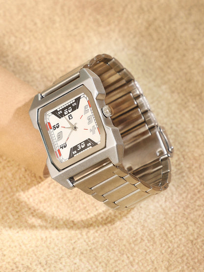 The Blazer Square Watch - Metallic Silver