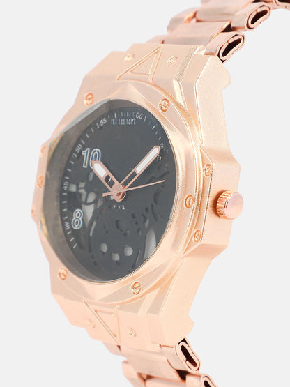 The Torque Clarion Round Watch - Rose Gold