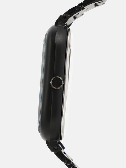 The Noir Rectangular Watch - Onyx Black