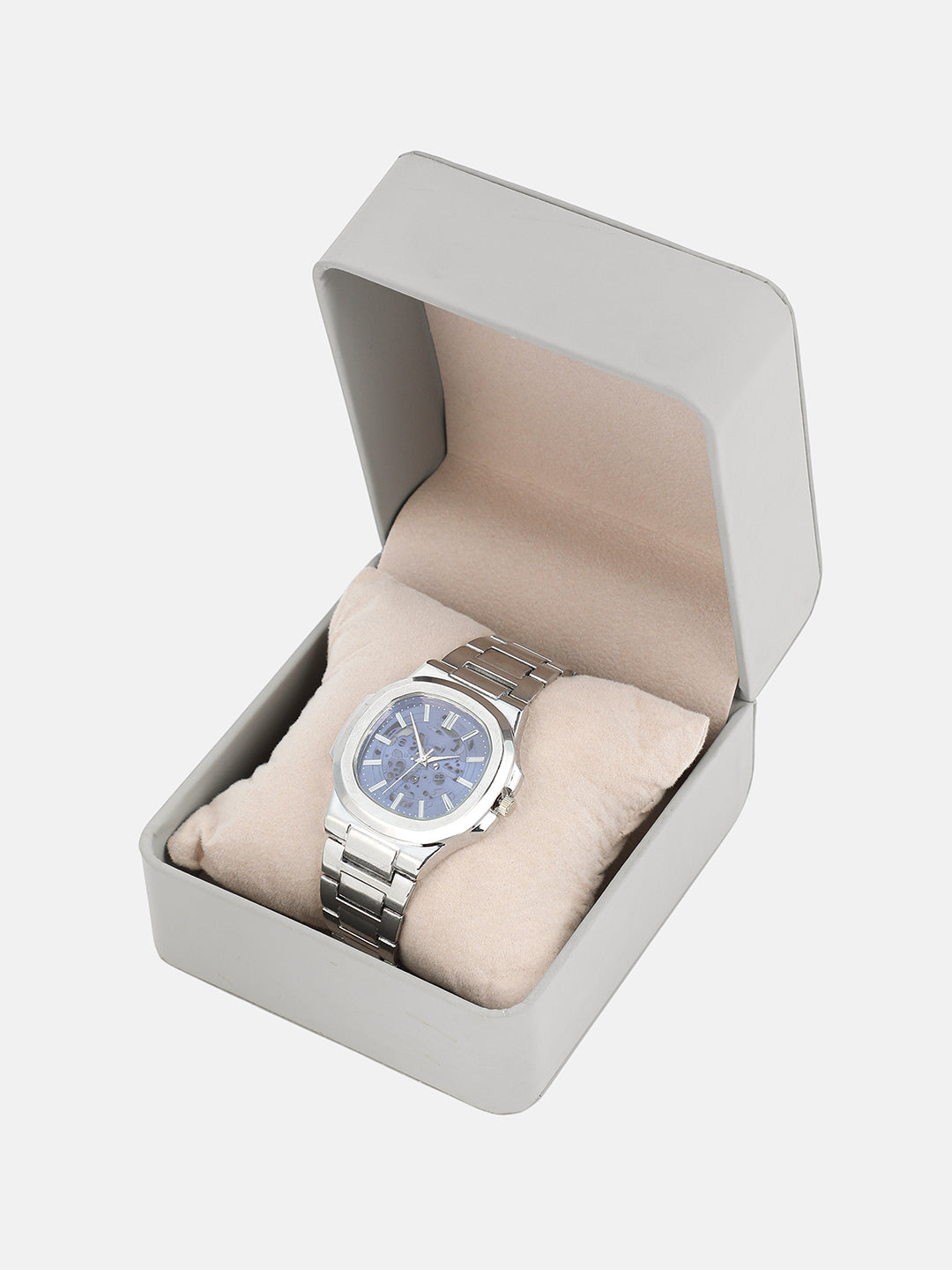 The Luméa Round Watch - Metallic Silver