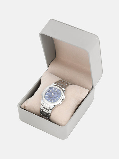 The Luméa Round Watch - Metallic Silver