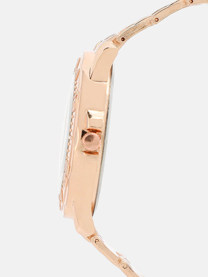 The Nocturne Round Watch - Rose Gold