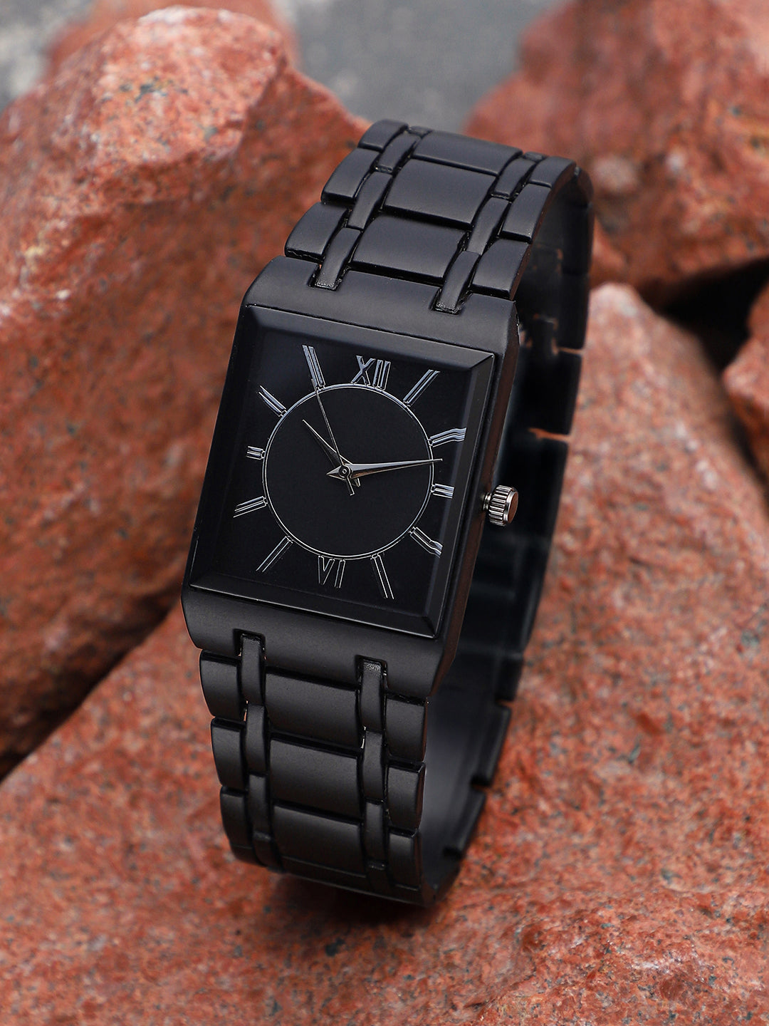 The Perdiem Rectangular Watch - Onyx Black
