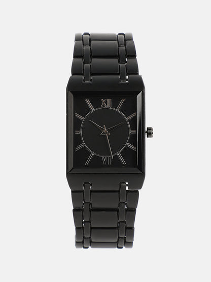The Perdiem Rectangular Watch - Onyx Black