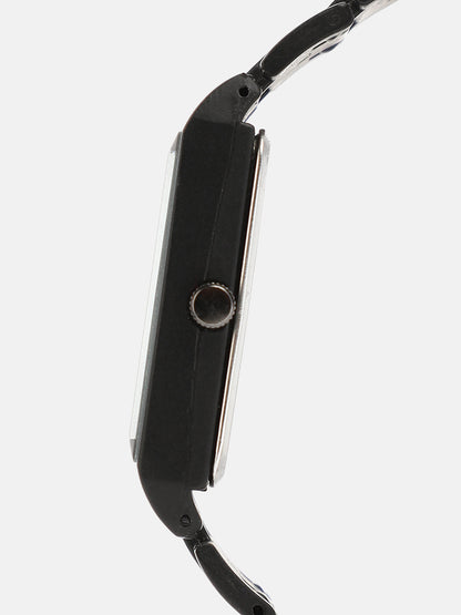 The Perdiem Rectangular Watch - Onyx Black