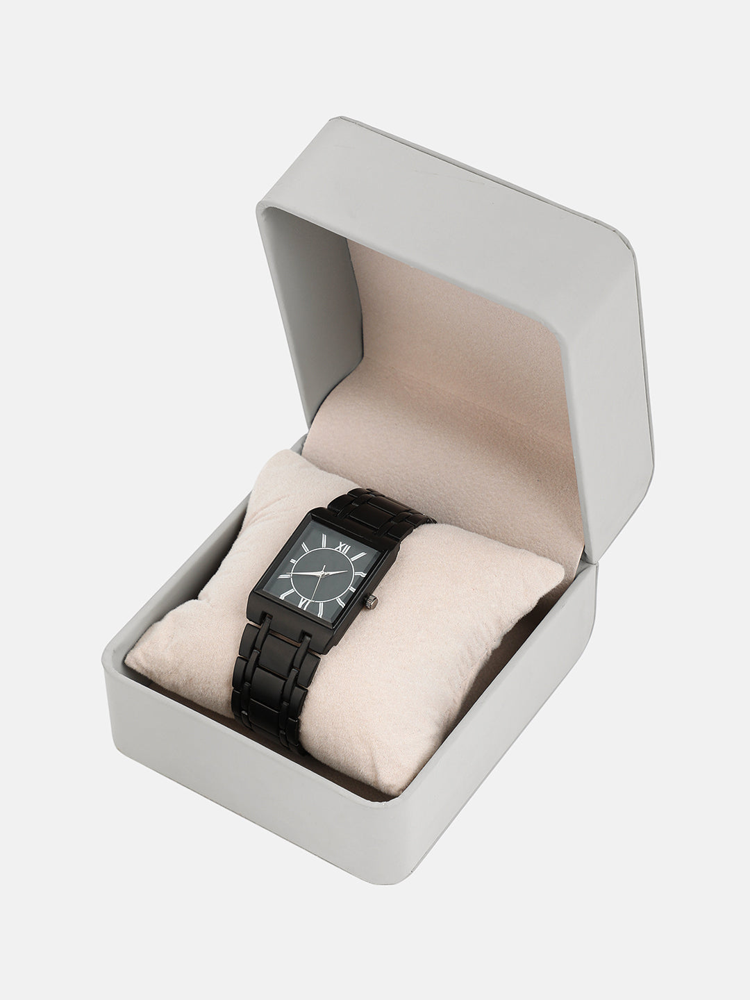 The Perdiem Rectangular Watch - Onyx Black