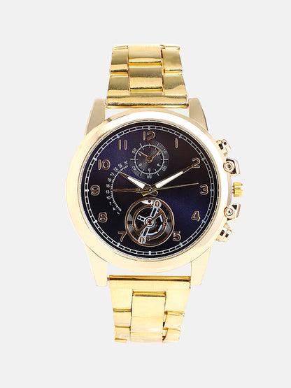 The Navos Chain Round Watch - California Gold