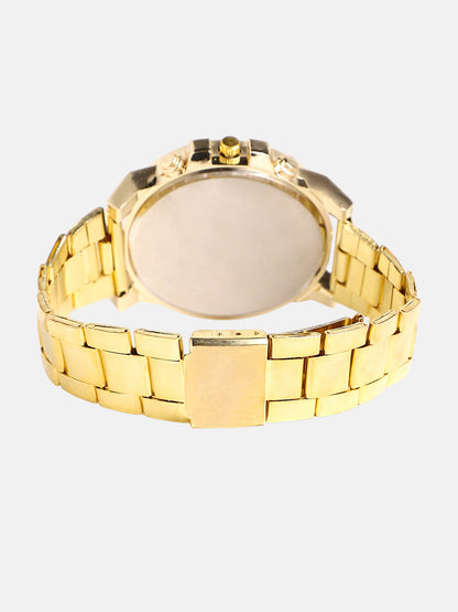 The Navos Chain Round Watch - California Gold