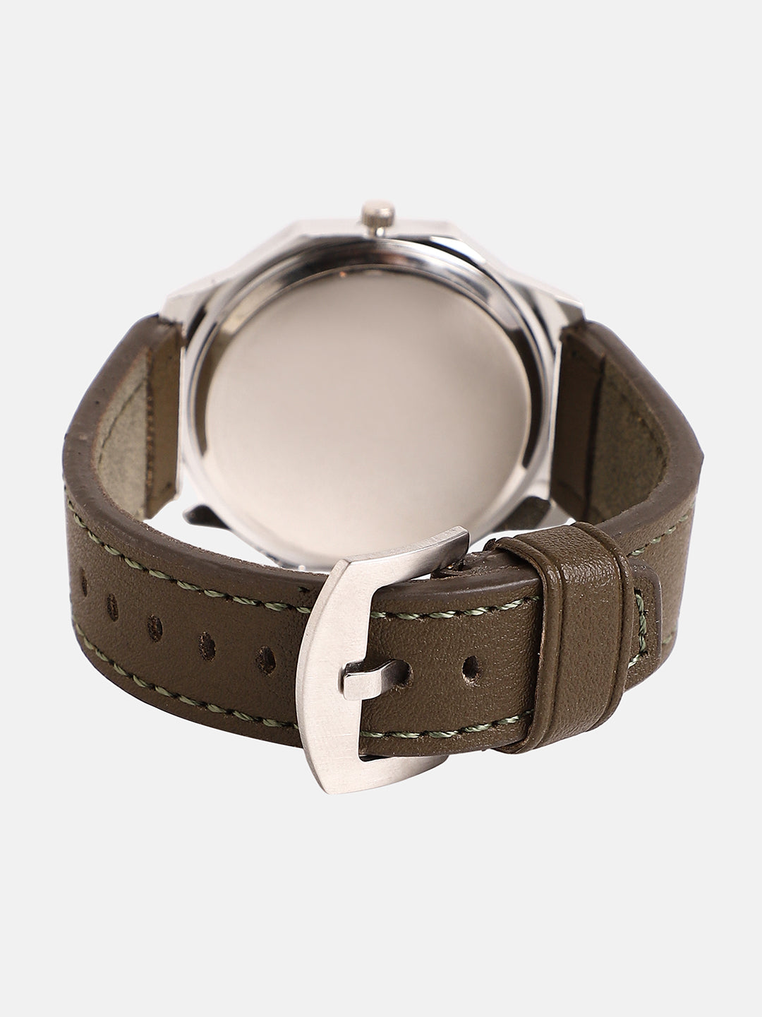 The Formula Leather Round Watch - Emerald Green