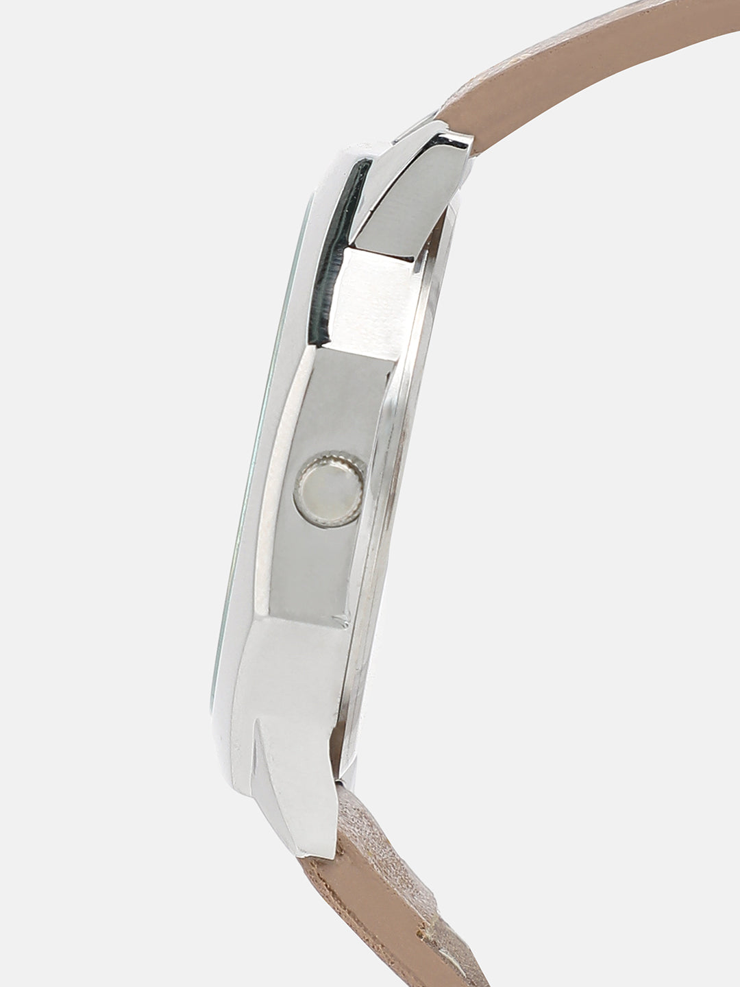 The Formula Leather Round Watch - Khaki Brown