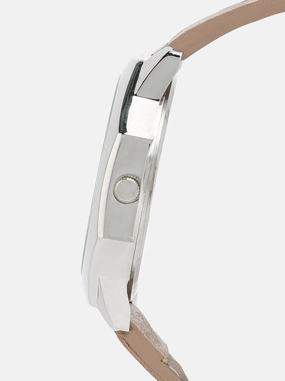 The Formula Leather Round Watch - Khaki Brown