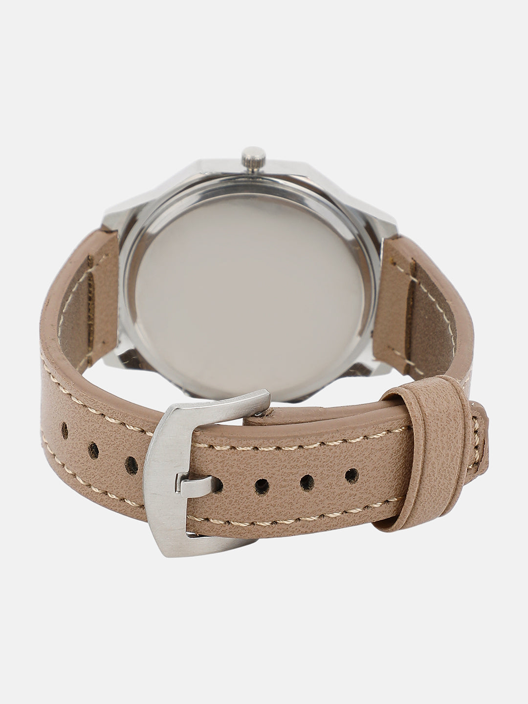 The Formula Leather Round Watch - Khaki Brown