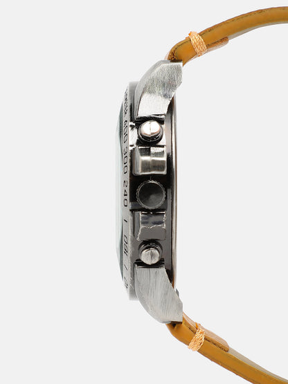 The Peregron Round Watch - Burnt Brown