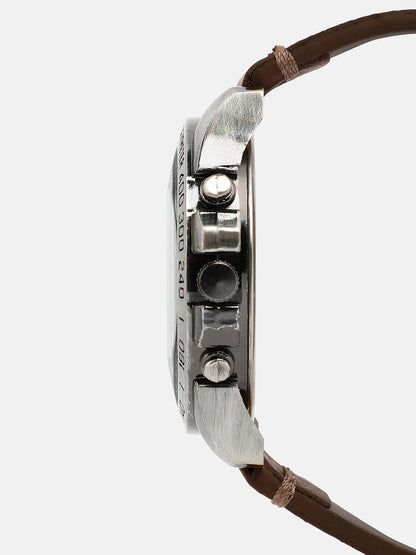 The Peregron Round Watch - Coffee Brown