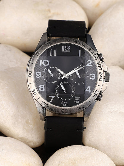 The Peregron Round Watch - Onyx Black