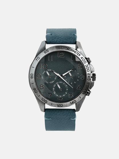 The Peregron Round Watch - Indigo Blue