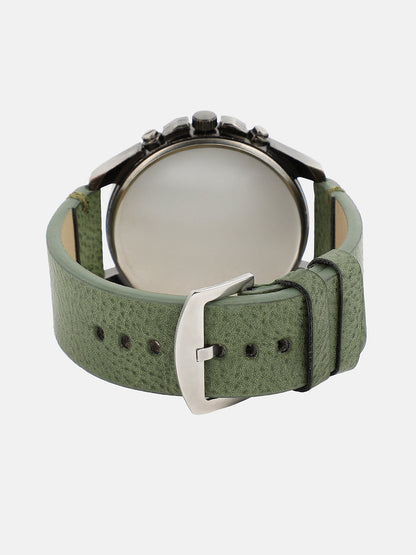 The Peregron Round Watch - Olive Green